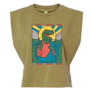 Dinosaur Jesus Garment-Dyed Women's Muscle Tee