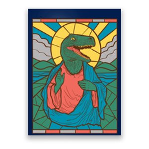 Dinosaur Jesus Poster