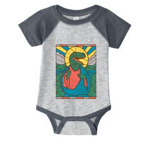 Dinosaur Jesus Infant Baby Jersey Bodysuit