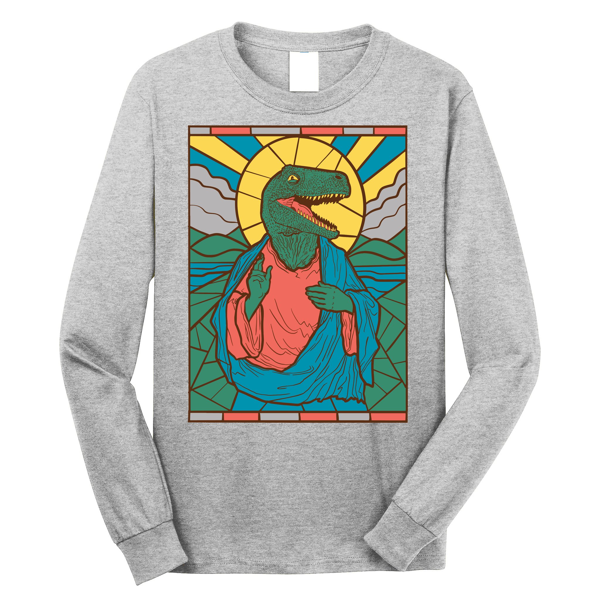 Dinosaur Jesus Long Sleeve Shirt