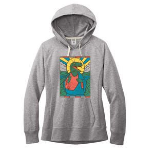 Dinosaur Jesus Women's Fleece Hoodie