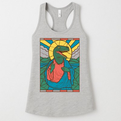 Dinosaur Jesus Womens Tank Top