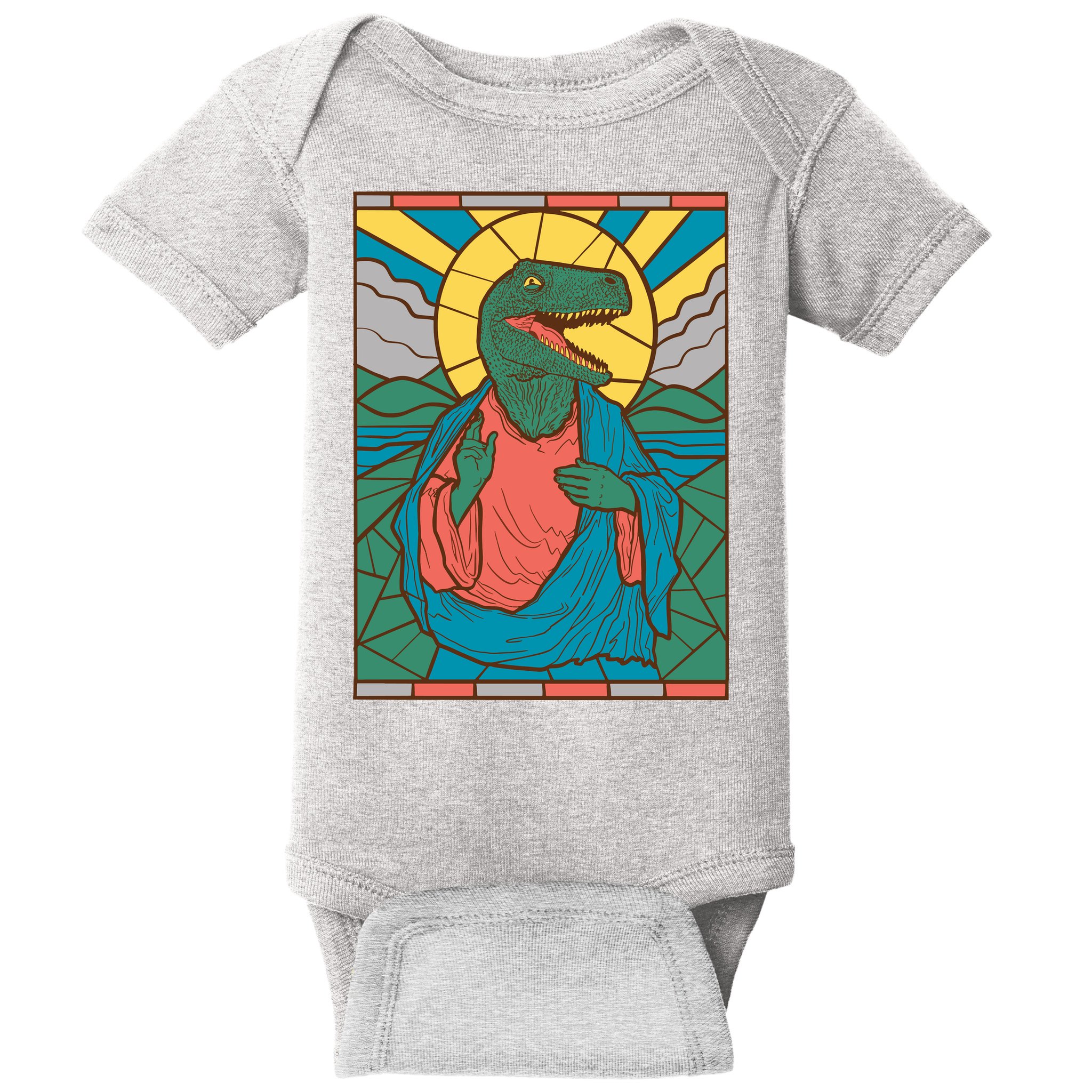 Dinosaur Jesus Baby Bodysuit