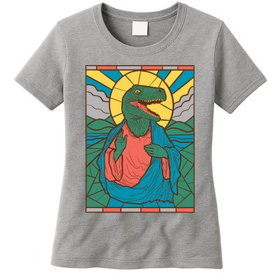 Dinosaur Jesus Womens T-Shirt