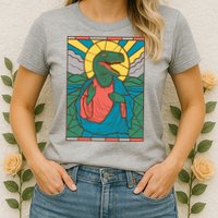 Dinosaur Jesus Womens T-Shirt