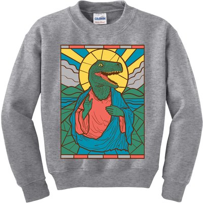Dinosaur Jesus Kids Sweatshirt