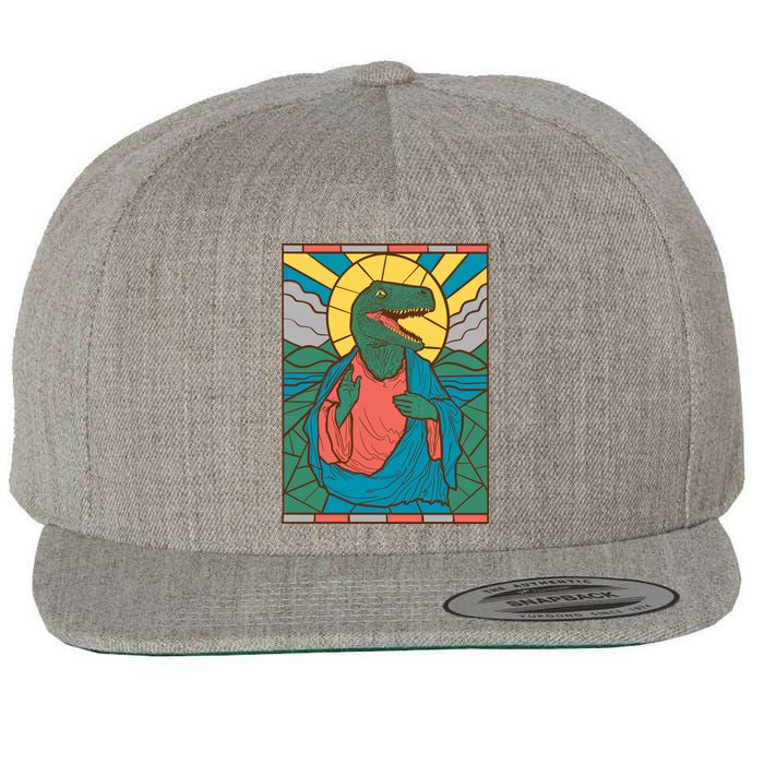 Dinosaur Jesus Wool Snapback Cap