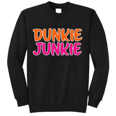 Dunkie Junkie Donut And Coffee Lover Sweatshirt