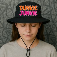 Dunkie Junkie Donut And Coffee Lover Bucket Hat