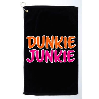 Dunkie Junkie Donut And Coffee Lover Golf Towel