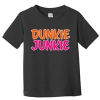 Dunkie Junkie Donut And Coffee Lover Toddler T-Shirt
