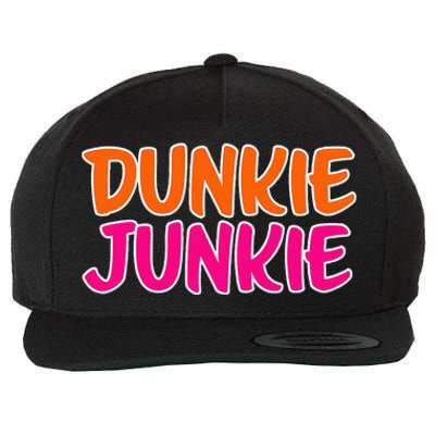 Dunkie Junkie Donut And Coffee Lover Wool Snapback Cap