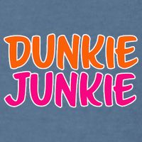 Dunkie Junkie Donut And Coffee Lover Garment-Dyed Sweatshirt