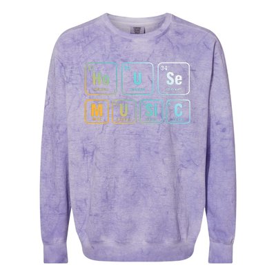 Disc Jockey Dj House Music Relaxing Electronic Music Edm Colorblast Crewneck Sweatshirt