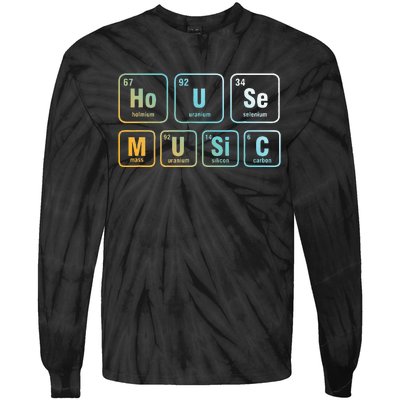 Disc Jockey Dj House Music Relaxing Electronic Music Edm Tie-Dye Long Sleeve Shirt