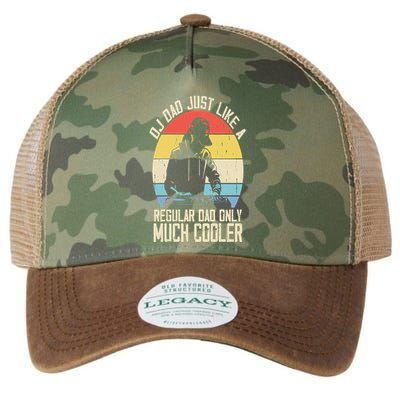 Disc Jockey Dad Like A Regular Dad But Cooler Dj Fathers Day Legacy Tie Dye Trucker Hat