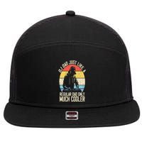 Disc Jockey Dad Like A Regular Dad But Cooler Dj Fathers Day 7 Panel Mesh Trucker Snapback Hat