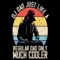 Disc Jockey Dad Like A Regular Dad But Cooler Dj Fathers Day City Backpack