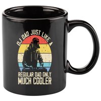 Disc Jockey Dad Like A Regular Dad But Cooler Dj Fathers Day 11oz C Handle Ceramic Mug
