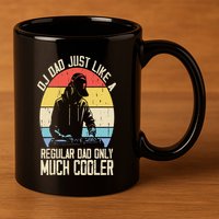 Disc Jockey Dad Like A Regular Dad But Cooler Dj Fathers Day 11oz C Handle Ceramic Mug