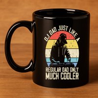 Disc Jockey Dad Like A Regular Dad But Cooler Dj Fathers Day 11oz C Handle Ceramic Mug