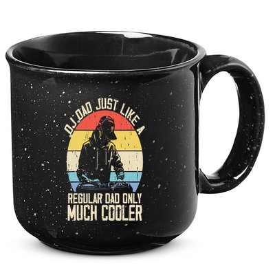 Disc Jockey Dad Like A Regular Dad But Cooler Dj Fathers Day 15oz Campfire Ceramic Mug