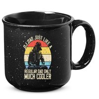 Disc Jockey Dad Like A Regular Dad But Cooler Dj Fathers Day 15oz Campfire Ceramic Mug