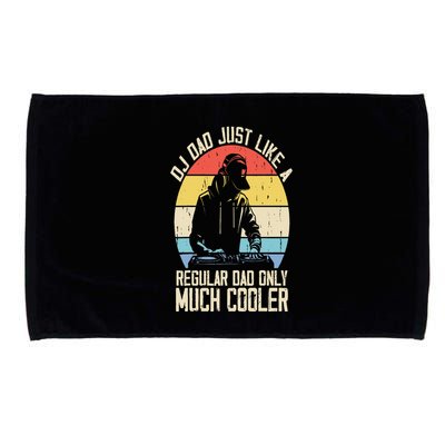 Disc Jockey Dad Like A Regular Dad But Cooler Dj Fathers Day Microfiber Hand Towel