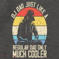 Disc Jockey Dad Like A Regular Dad But Cooler Dj Fathers Day Vector Backpack
