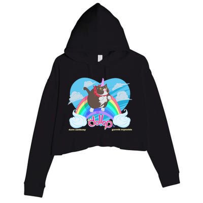 Dollop JoséNicorn Crop Fleece Hoodie