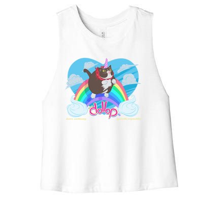 Dollop JoséNicorn Women's Racerback Cropped Tank