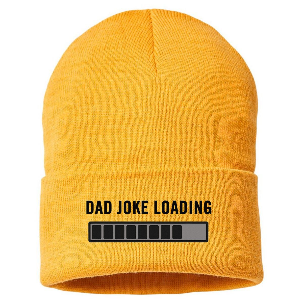 Dad Joke Design Funny Dad Joke Loading Father's Day Sustainable Knit Beanie