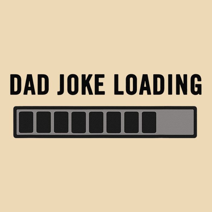 Dad Joke Design Funny Dad Joke Loading Father's Day Zip Tote Bag