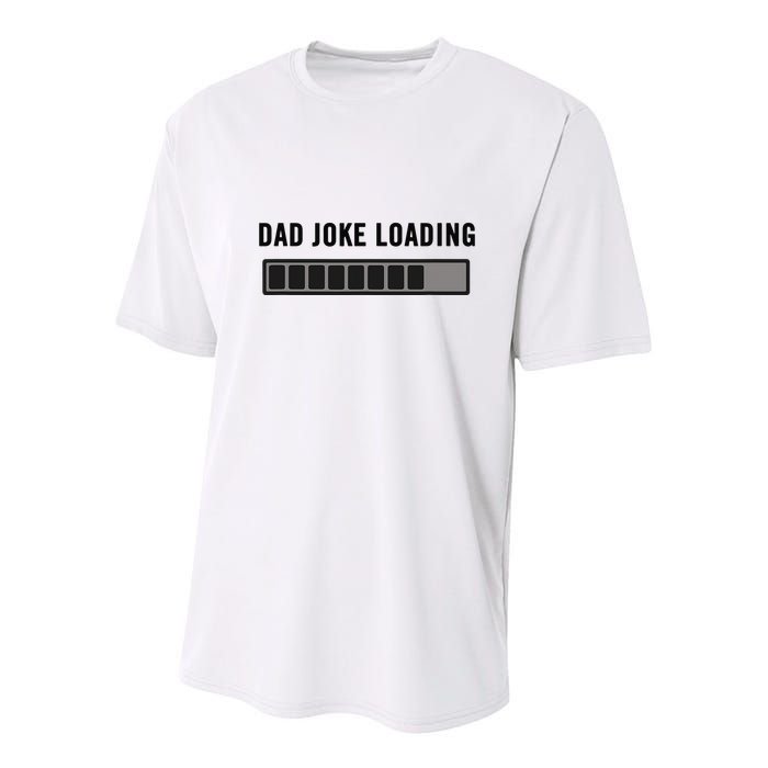 Dad Joke Design Funny Dad Joke Loading Father's Day Youth Performance Sprint T-Shirt
