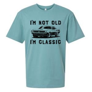 Dad Joke Design Funny Im Not Old Im Classic Fathers Day Sueded Cloud Jersey T-Shirt