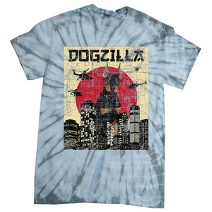 Dogzilla Japanese Doberman Canine Dog Lover Pet Owner Tie-Dye T-Shirt