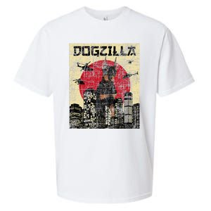 Dogzilla Japanese Doberman Canine Dog Lover Pet Owner Sueded Cloud Jersey T-Shirt