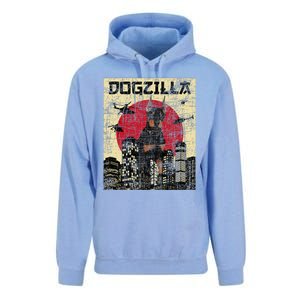 Dogzilla Japanese Doberman Canine Dog Lover Pet Owner Unisex Surf Hoodie