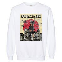 Dogzilla Japanese Doberman Canine Dog Lover Pet Owner Garment-Dyed Sweatshirt