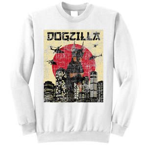 Dogzilla Japanese Doberman Canine Dog Lover Pet Owner Sweatshirt