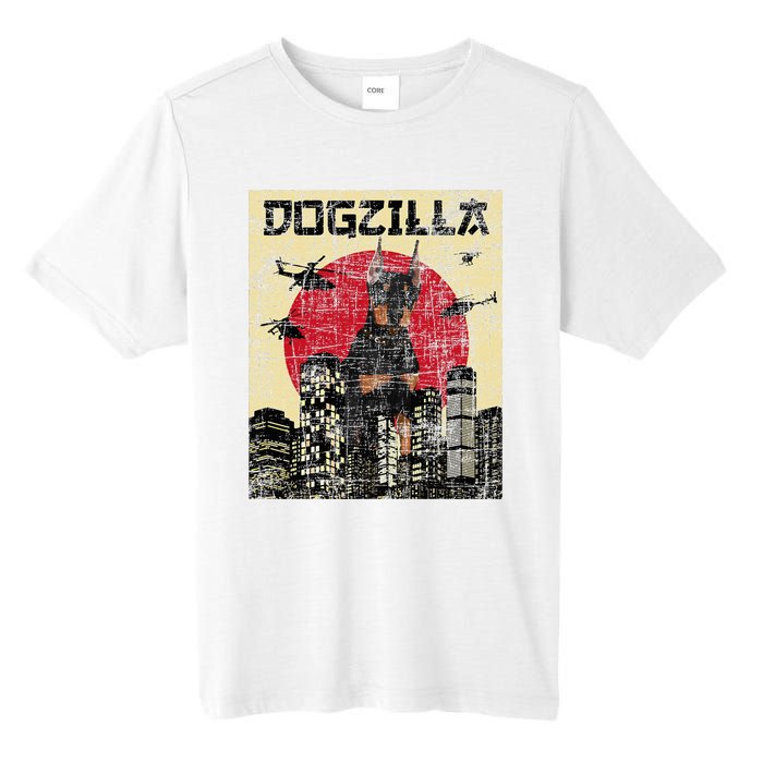 Dogzilla Japanese Doberman Canine Dog Lover Pet Owner Tall Fusion ChromaSoft Performance T-Shirt