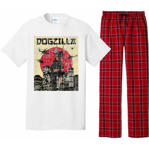 Dogzilla Japanese Doberman Canine Dog Lover Pet Owner Pajama Set