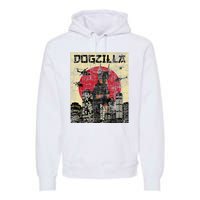 Dogzilla Japanese Doberman Canine Dog Lover Pet Owner Premium Hoodie