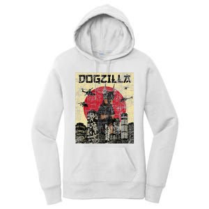 Dogzilla Japanese Doberman Canine Dog Lover Pet Owner Women's Pullover Hoodie