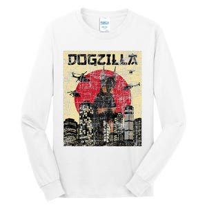 Dogzilla Japanese Doberman Canine Dog Lover Pet Owner Tall Long Sleeve T-Shirt