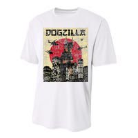 Dogzilla Japanese Doberman Canine Dog Lover Pet Owner Performance Sprint T-Shirt