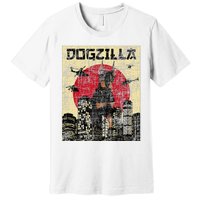 Dogzilla Japanese Doberman Canine Dog Lover Pet Owner Premium T-Shirt