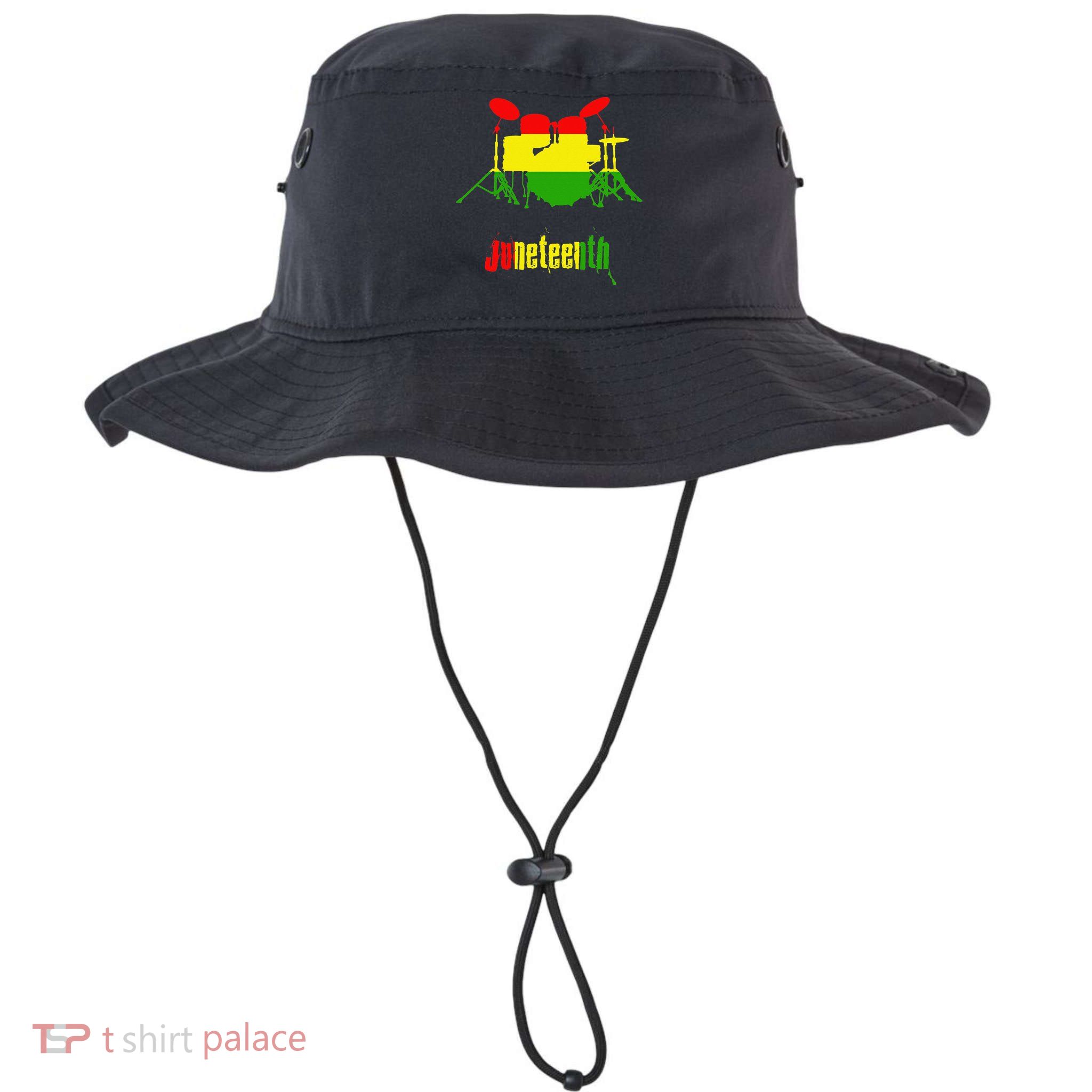 Drummer Juneteenth Day Black Pride History Love Music Drum Bucket Hat