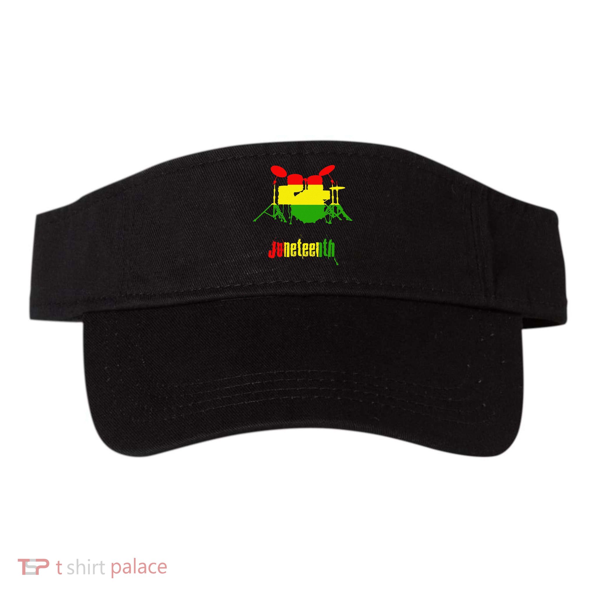 Drummer Juneteenth Day Black Pride History Love Music Drum Visor