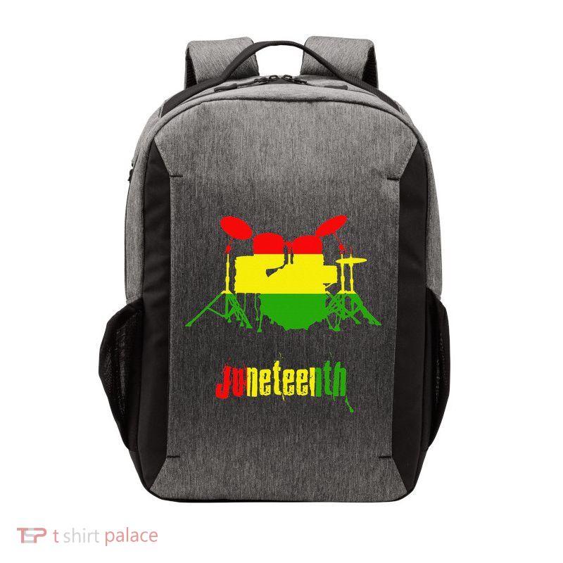 Drummer Juneteenth Day Black Pride History Love Music Drum Vector Backpack